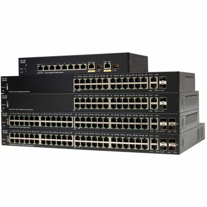 CISCO SG250-18 18-PORT GIGABIT SMART SWITCH REMANUFACTURED - Thumbnail 4
