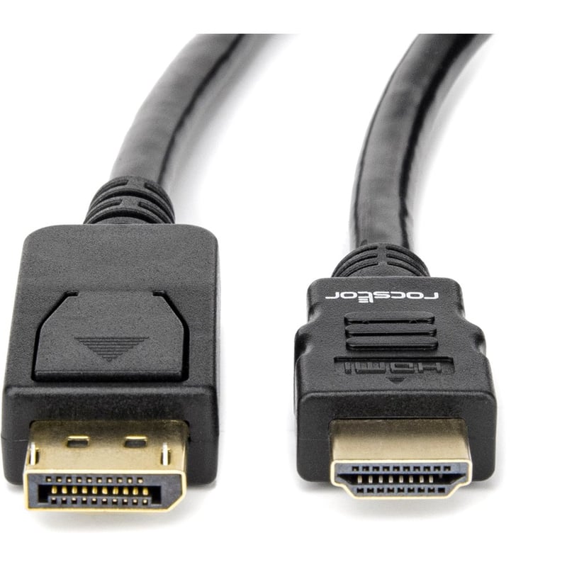 Rocstor Premium DisplayPort to HDMI converter cable M/M- 10 ft (3m) - 4K - Thumbnail 2