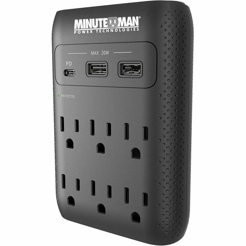 SURGE WALL TAP 2160J USB CHARGER MMS 6-OUTLET WALL TAP SURGE - Thumbnail 2