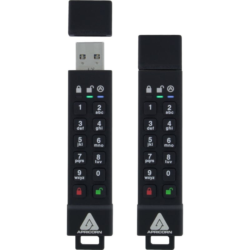 Apricorn 16GB Aegis Secure Key 3z USB 3.1 Flash Drive - Thumbnail 3