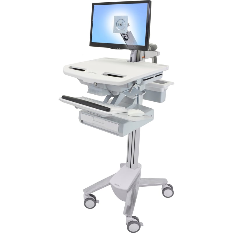 Ergotron StyleView Cart with LCD Arm, 1 Drawer - Thumbnail 1