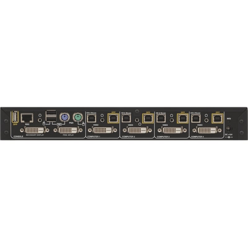 Kramer K424F HighSecLabs Secure 4-Port, Dual-Display, DVI-D KVM Combiner - Thumbnail 3