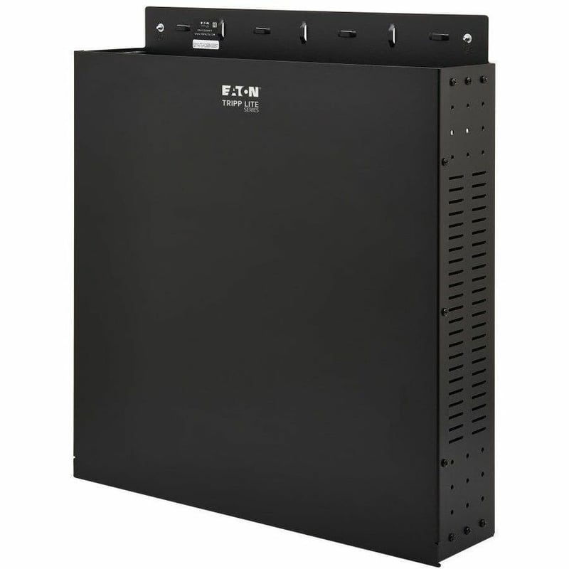 Tripp Lite by Eaton SmartRack 2U Low-Profile Vertical-Mount Vented Wall-Mount Mini Rack Enclosure, Black - Thumbnail 2