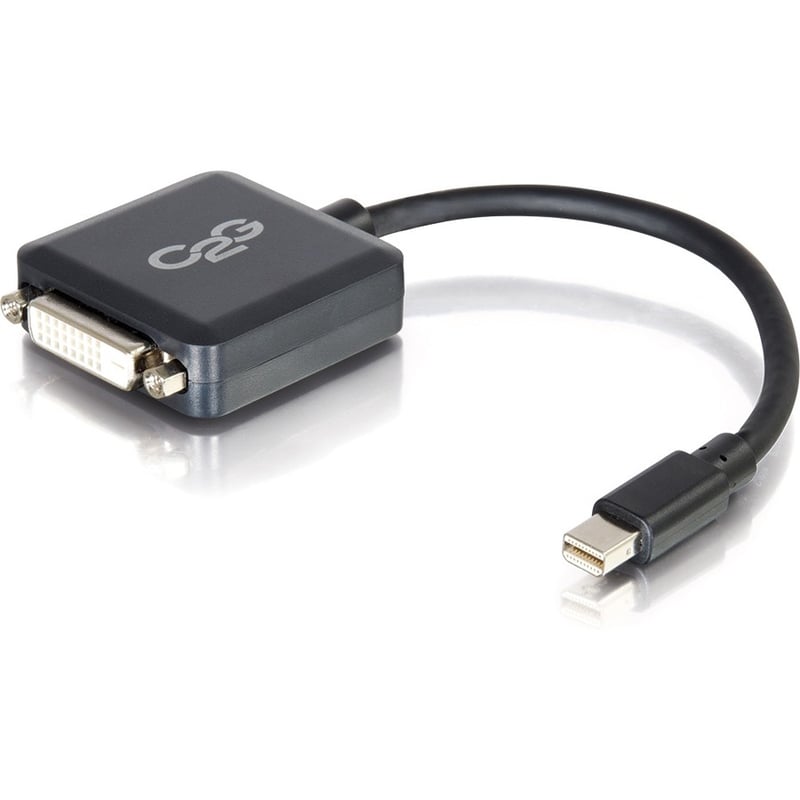 8IN MINI DISPLAYPORT M TO DVI F ADAPTER CONVERTER BLACK - Thumbnail 1
