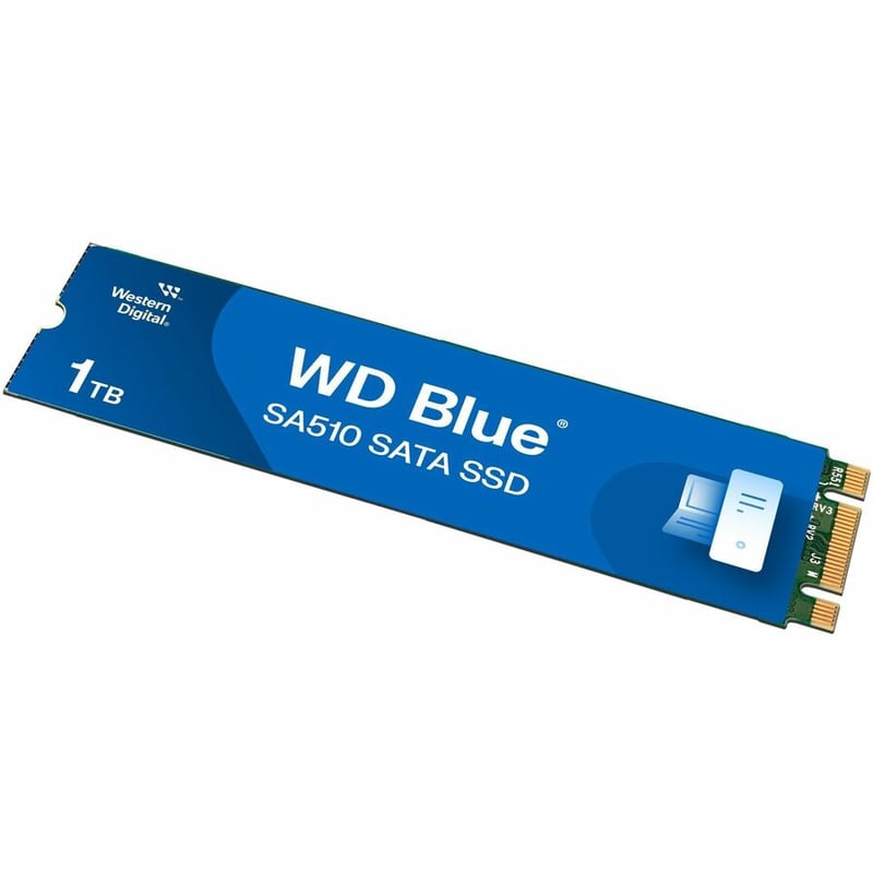 WD Blue SA510 WDS100T3B0B 1 TB Solid State Drive - M.2 2280 Internal - SATA (SATA/600) - Thumbnail 3