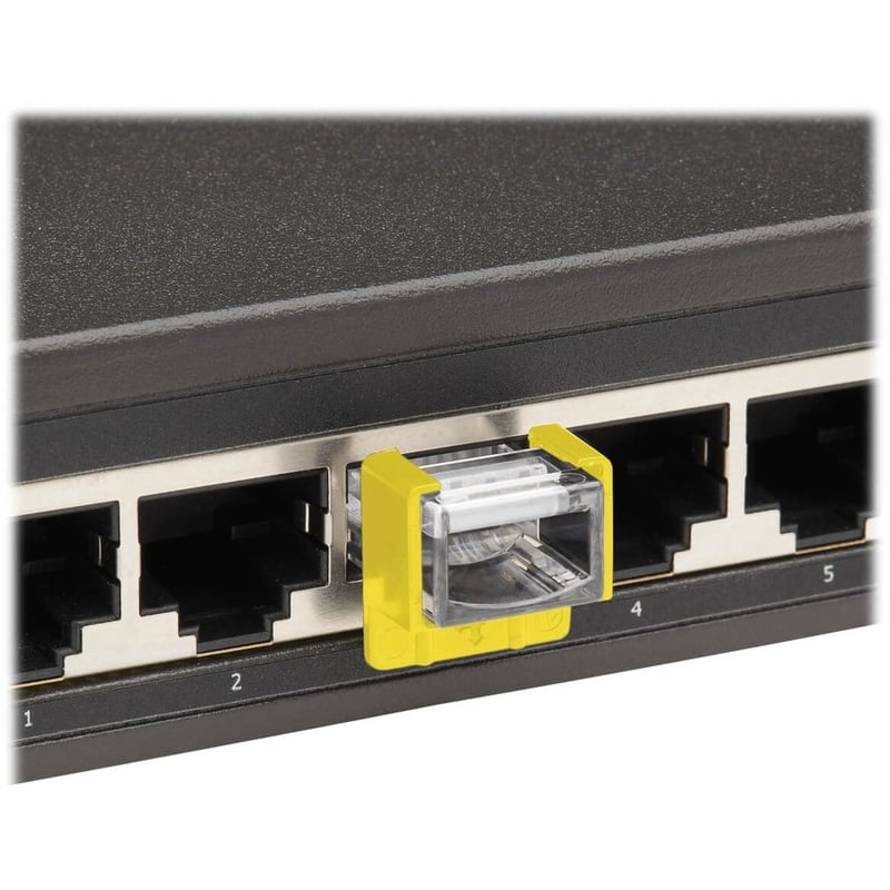 Eaton Tripp Lite Series Universal RJ45 Locking Inserts, Yellow, 10 Pack - Thumbnail 3