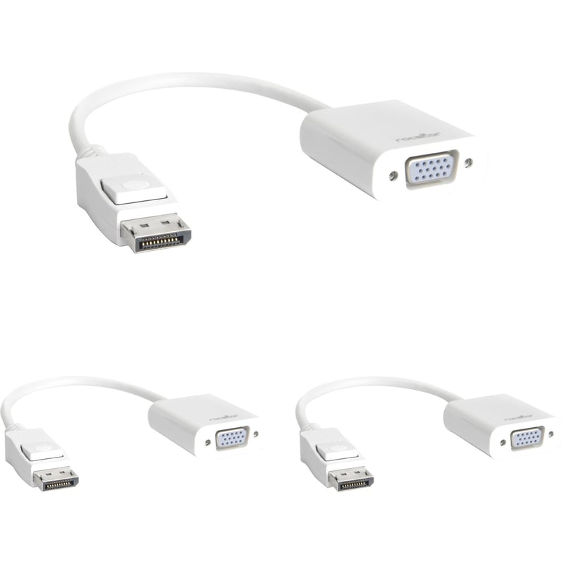 Rocstor DisplayPort to VGA Video Adapter Converter (3 Pack) - Thumbnail 1