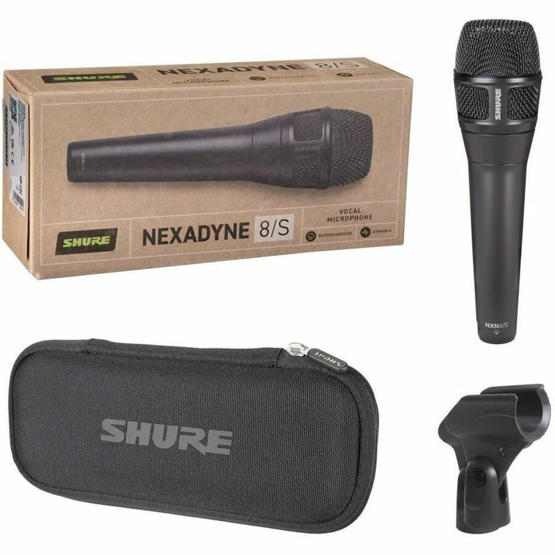 Shure Nexadyne 8/S Wired Dynamic Microphone for Vocals - Black - Thumbnail 5