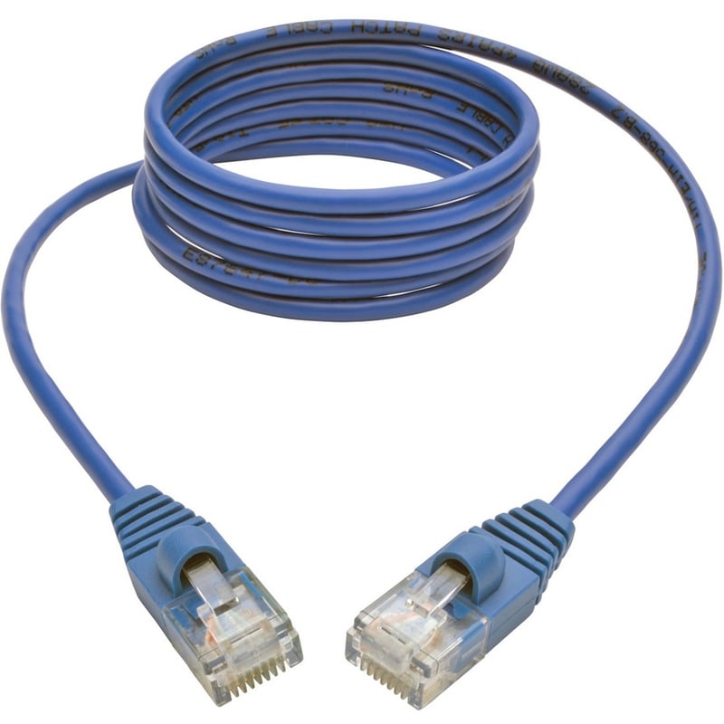 Eaton Tripp Lite Series Cat5e 350 MHz Snagless Molded Slim (UTP) Ethernet Cable (RJ45 M/M) - Blue, 5 ft. (1.52 m) - Thumbnail 2
