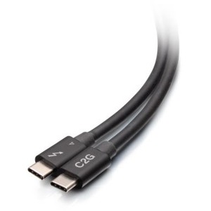 C2G 2.5ft Thunderbolt 4 Cable - USB C - 40Gbps - M/M - Thumbnail 1