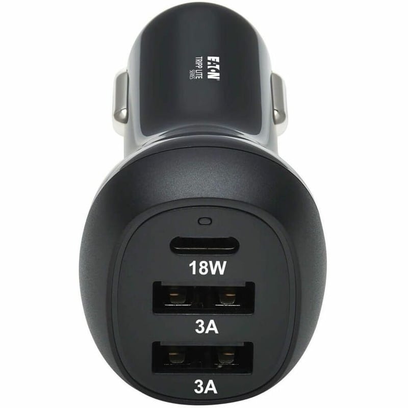Tripp Lite by Eaton 3-Port USB Car Charger 36W Max - USB-C PD 3.0 Up to 18W 2 USB-A QC 3.0 Up to 36W - Thumbnail 4