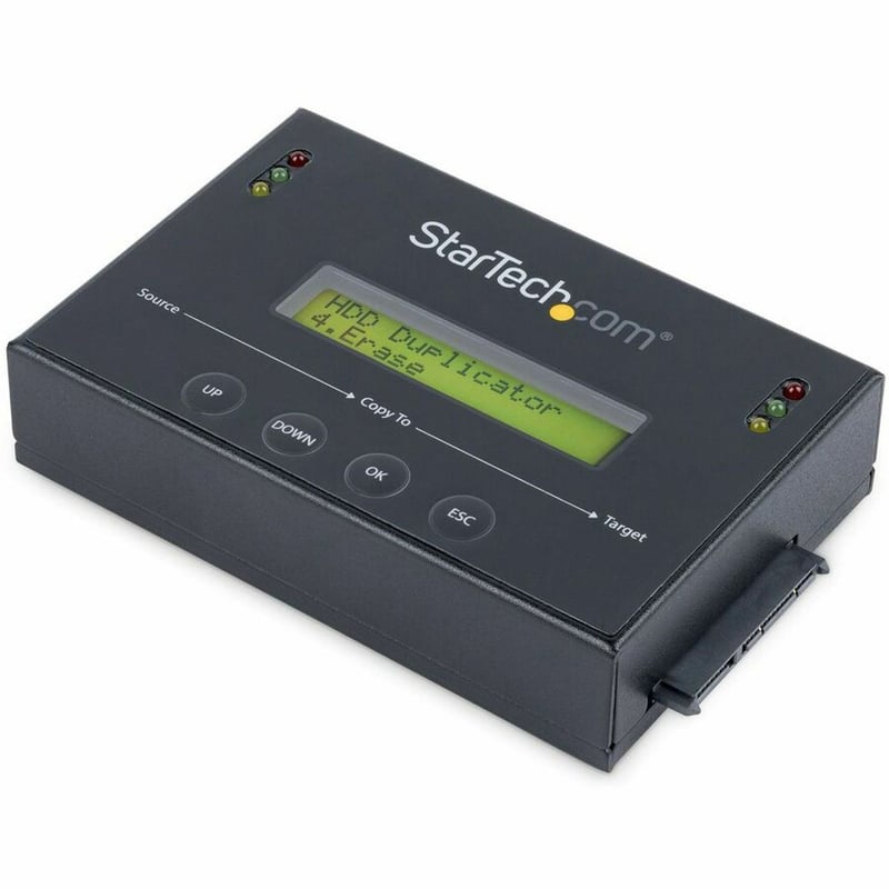 StarTech.com 1:1 Standalone Hard Drive Duplicator & Eraser, SATA HDD / SSD Disk Cloner / Copier / Wiper / Sanitizer, TAA Compliant - Thumbnail 1