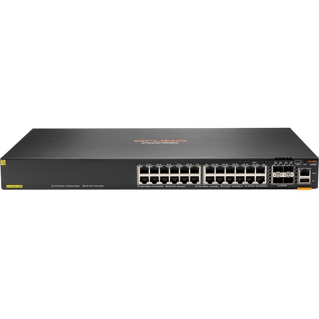 HPE 6200F 24G Class4 PoE 4SFP+ 370W Switch - Thumbnail 1