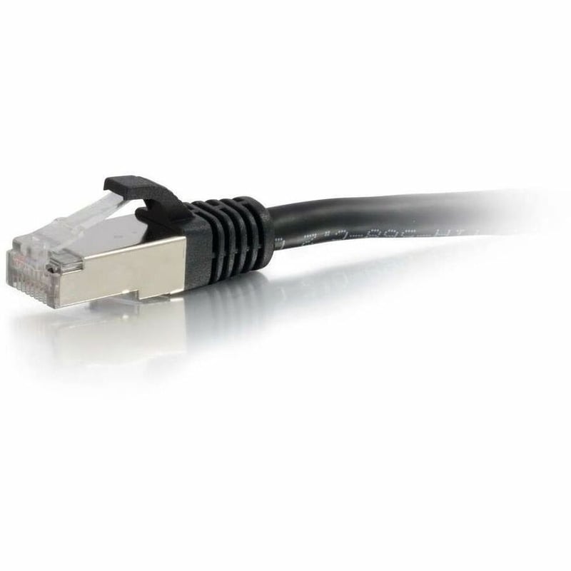 C2G-10ft Cat6a Snagless Shielded (STP) Network Patch Cable - Black - Thumbnail 2