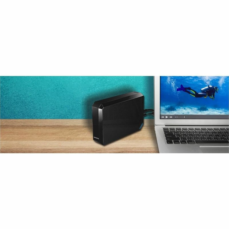 Adata 4 TB Hard Drive - External - Black - Thumbnail 3
