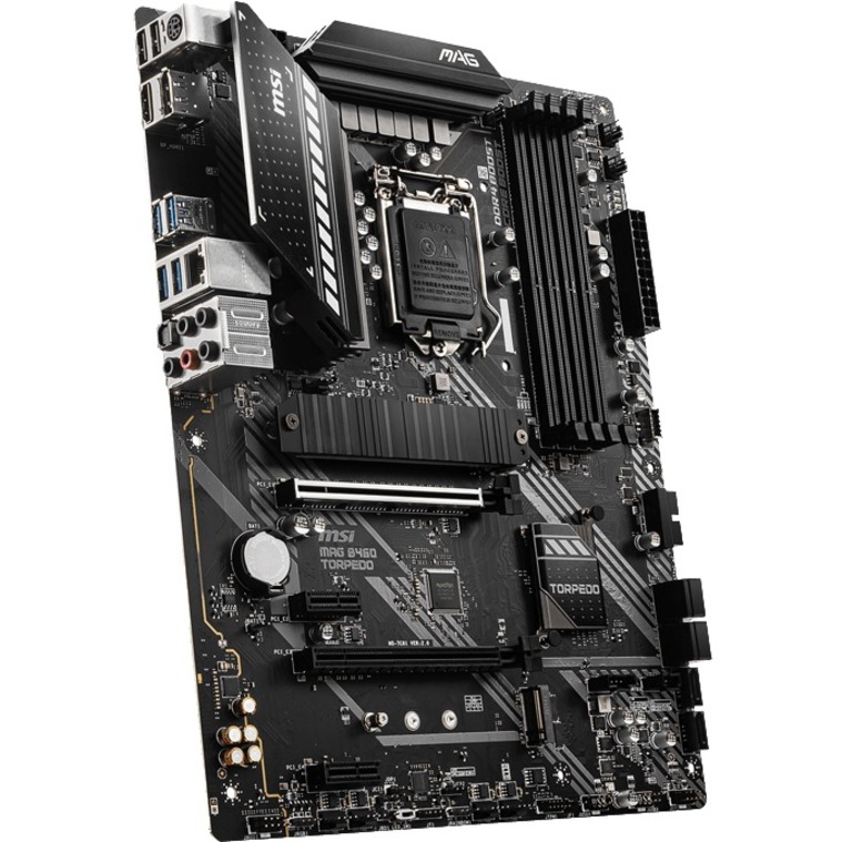 MSI MAG B460 TORPEDO Desktop Motherboard - Intel B460 Chipset - Socket LGA-1200 - Intel Optane Memory Ready - ATX - Thumbnail 4