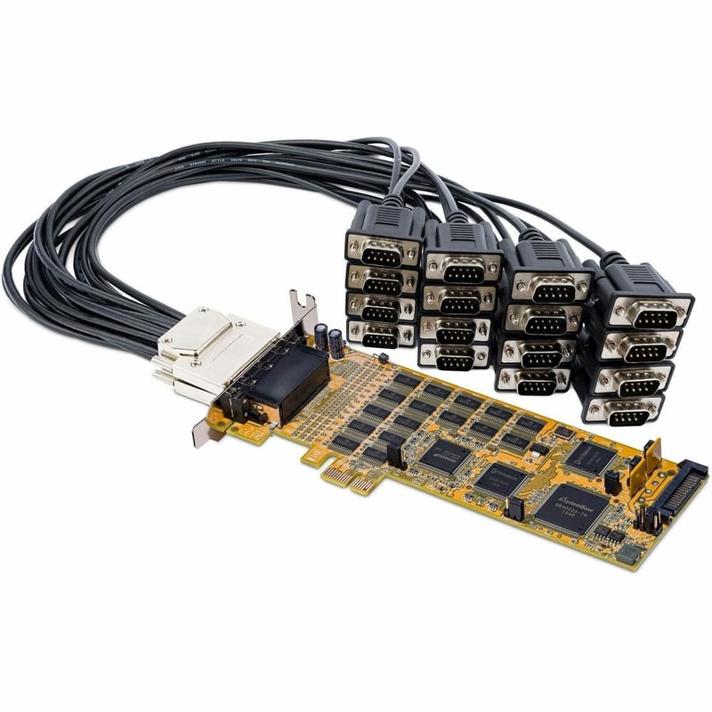 StarTech.com 16 Port PCI Express Serial Card - Low-Profile - High-Speed PCIe Serial Card with 16 DB9 RS232 Ports - Thumbnail 1