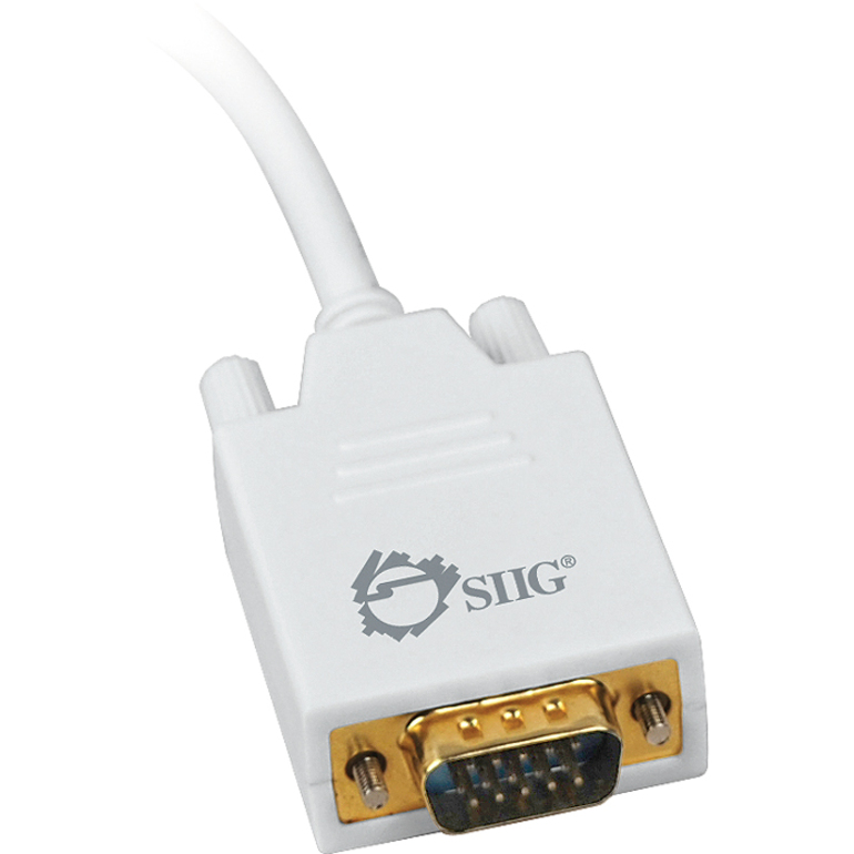 SIIG 3ft Mini DisplayPort to VGA Converter Cable (mDP to VGA) - Thumbnail 3