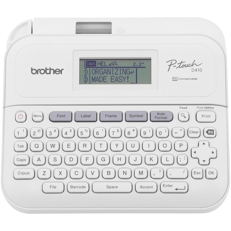 Brother P-touch Home / Office Advanced Connected Label Maker with Case PTD410VP - Thumbnail 1