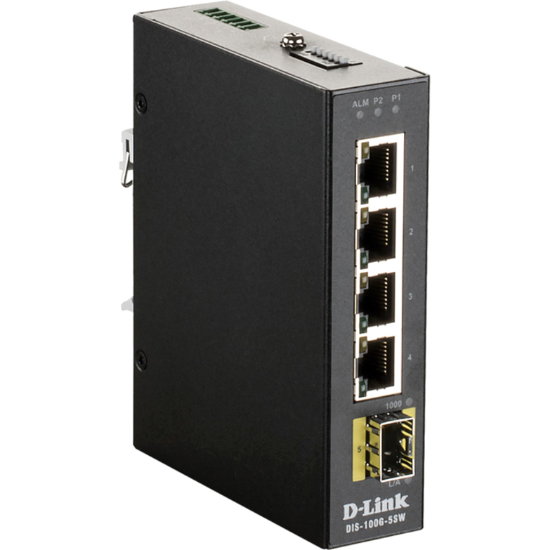 D-Link Industrial Gigabit Unmanaged Switch with SFP Slot - Thumbnail 4