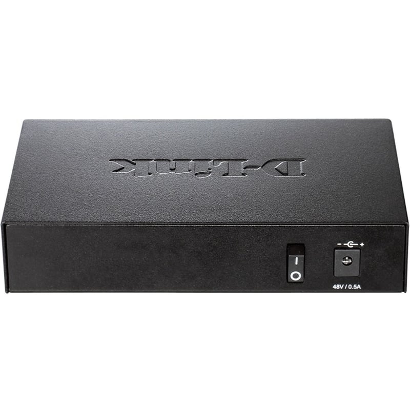 D-Link DES-1005P 5-Port 10/100 Unmanaged Metal Desktop Switch with 1 PoE Port - Thumbnail 2