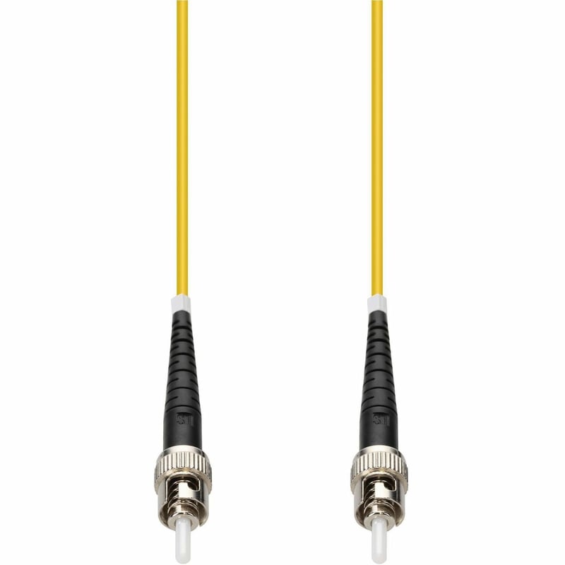 AddOn 55m ST to ST Yellow OS2 Simplex OFNR (Riser-Rated) SMF Fiber Patch Cable - Thumbnail 1