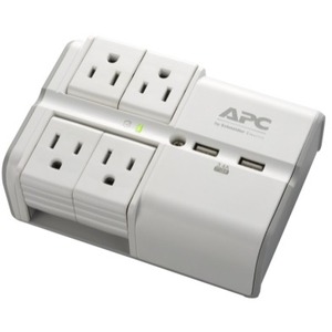 APC by Schneider Electric SurgeArrest Essential 4-Outlet Surge Suppressor/Protector - Thumbnail 1