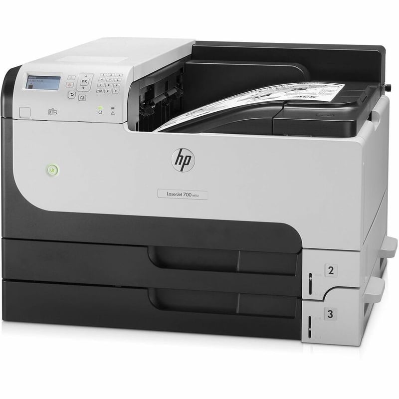 HP LaserJet 700 M712DN Desktop Laser Printer - Monochrome - Thumbnail 3