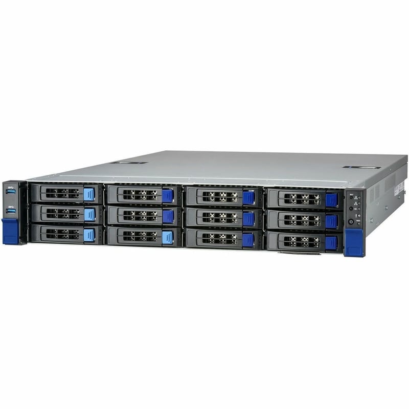 Mitac Transport SX TS70-B8056 Barebone System - 2U Rack-mountable - Socket SP5 LGA-6096 - 1 x Processor Support - 1 - Thumbnail 1