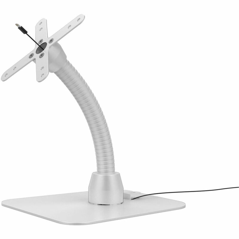CTA Digital VESA-Compatible Cable Management Gooseneck and Base Plate (White) - Thumbnail 5