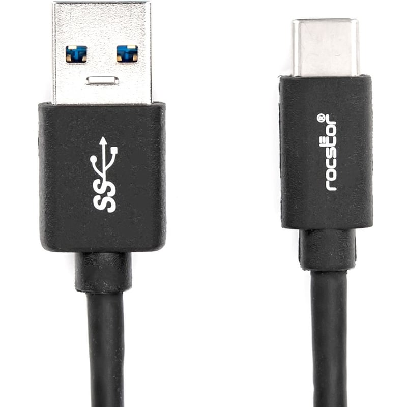 Rocstor Premium USB-C to USB-A Cable (3ft) - M/M - USB 3.0 - Thumbnail 2