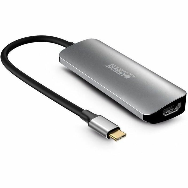 URBAN FACTORY 4-IN-1 USB-C HUB WITH 2 USB-A / 1 HDMI 4K AND 1 USB-C 100W PD PASS - Thumbnail 2
