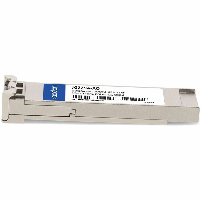 AddOn HP® JG229A Compatible TAA 10GBase-DWDM XFP Transceiver 100GHz (SMF, 1542.14nm, 80km, LC, DOM) - Thumbnail 2