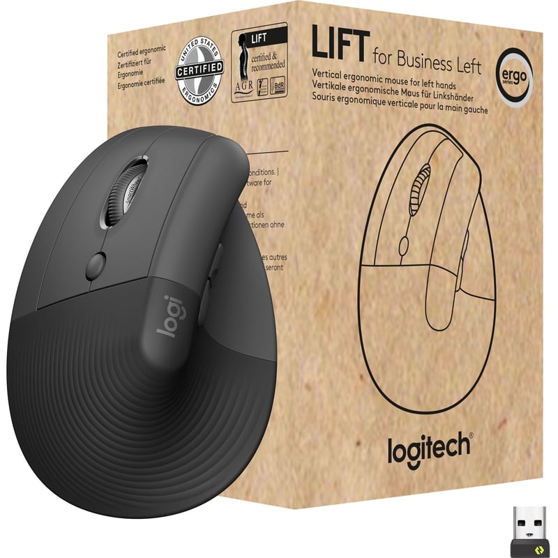 Logitech Lift Ergo Mouse - Thumbnail 1