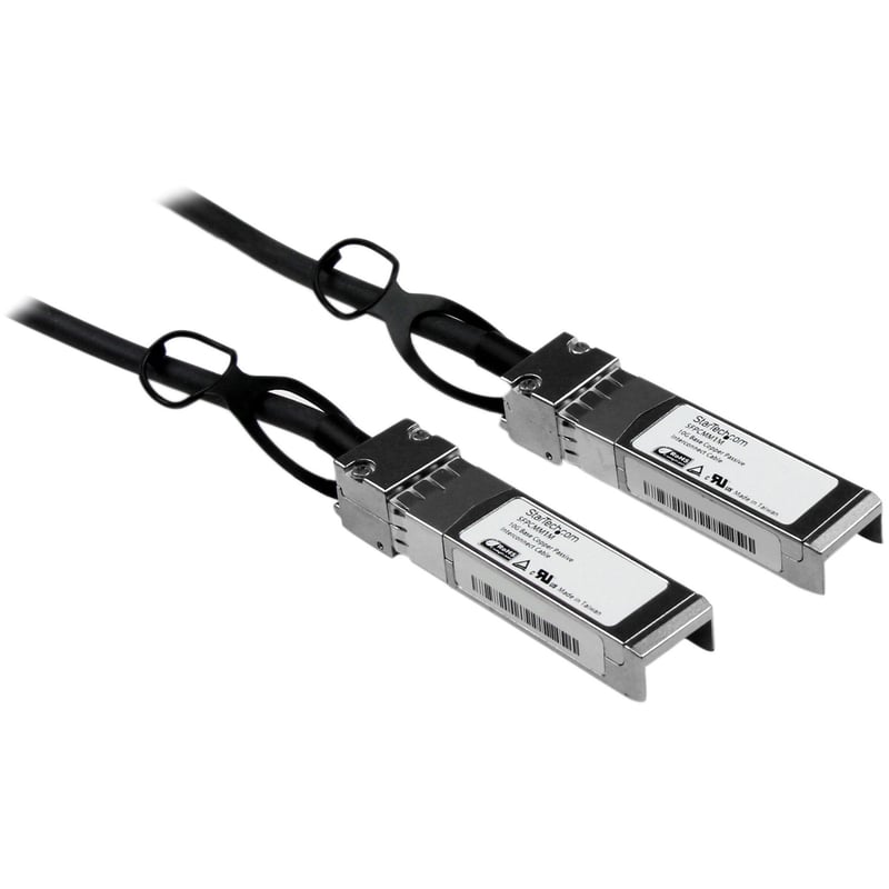 StarTech.com 1m 10G SFP+ to SFP+ Direct Attach Cable for Cisco SFP-H10GB-CU1M - 10GbE SFP+ Copper DAC 10Gbps Passive Twinax - Thumbnail 1