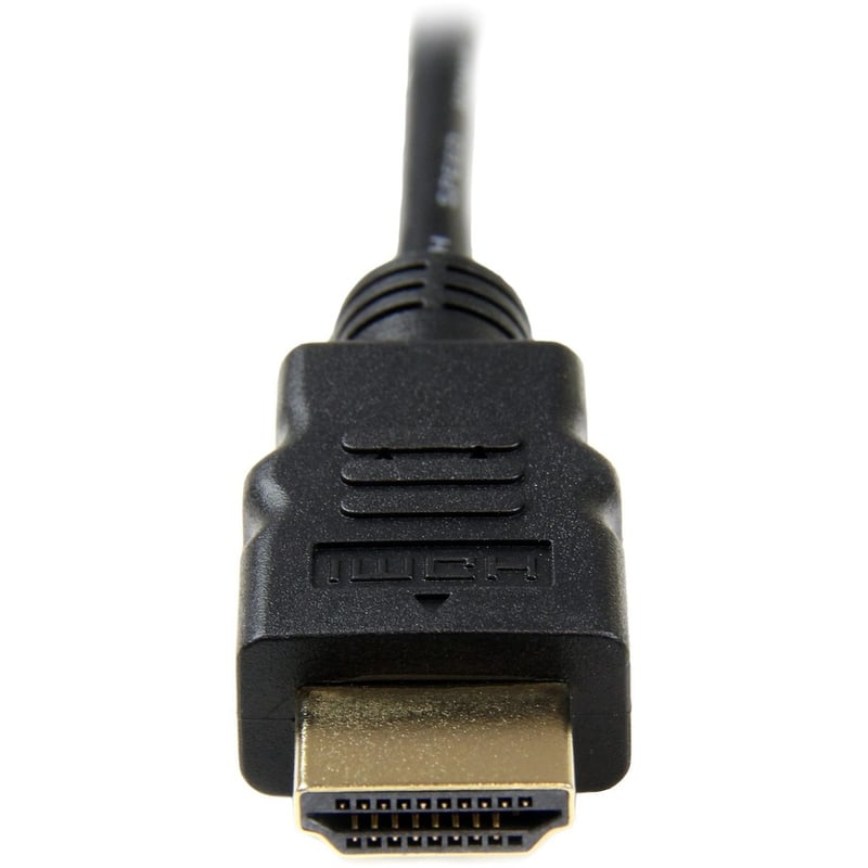 StarTech.com 3ft Micro HDMI to HDMI Cable with Ethernet, 4K High Speed Micro HDMI Type-D Device to HDMI Monitor Adapter/Converter Cord - Thumbnail 3