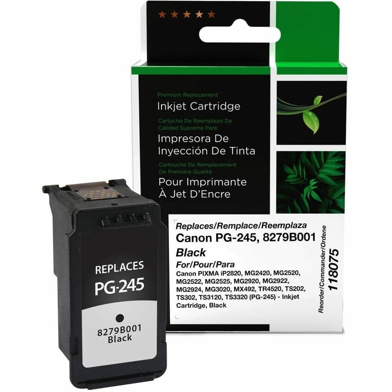 Clover Imaging Remanufactured Black Ink Cartridge for Canon PG-245 (8279B001) - Thumbnail 1