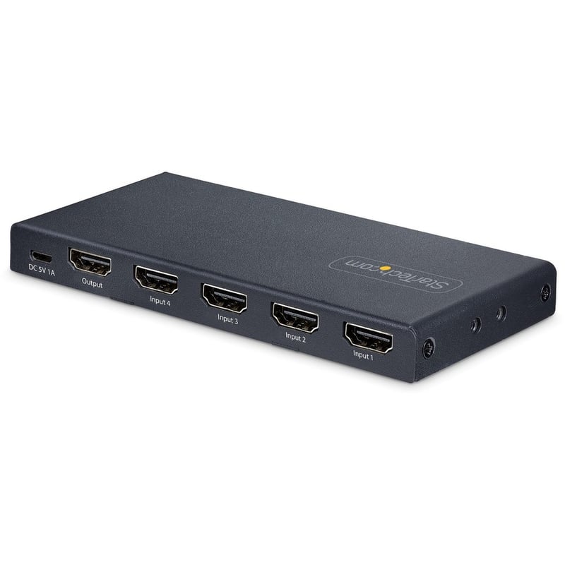 StarTech.com 4-Port 8K HDMI Switch, HDMI 2.1 Switcher 4K 120Hz HDR10+, 8K 60Hz UHD, HDMI Switch 4 In 1 Out, Auto/Manual Source Switching - Thumbnail 2