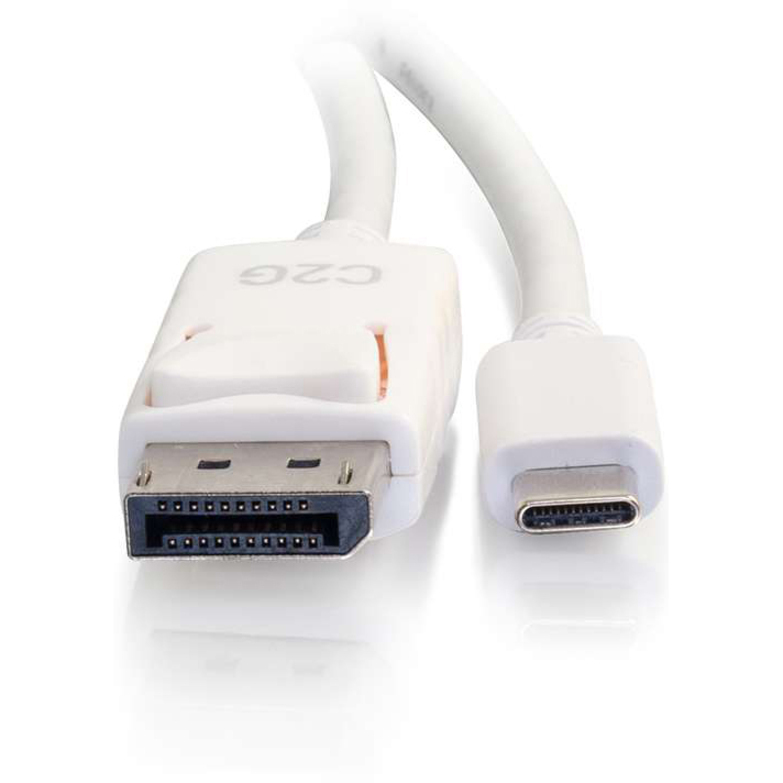 12FT USB-C TO DISPLAYPORT CABLE WHITE - Thumbnail 4