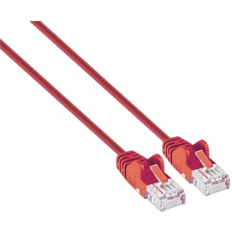 CAT6 U/UTP SLIM NETWORK PATCH CABLE, 7 FT., RED - Thumbnail 2