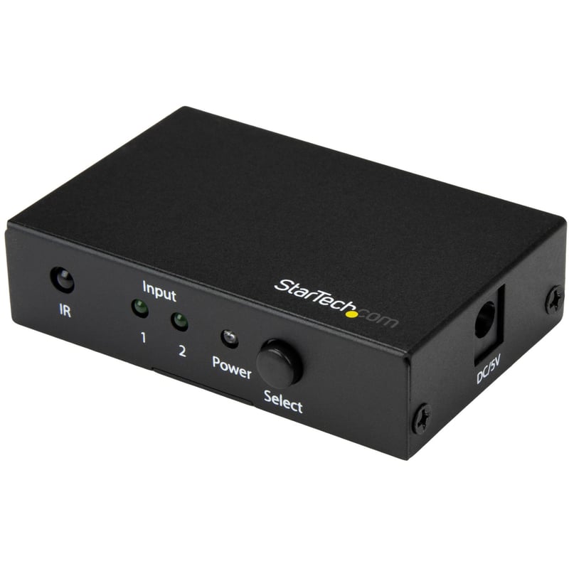 StarTech.com 2 Port HDMI Switch - 4K 60Hz - Supports HDCP - IR - HDMI Selector - HDMI Multiport Video Switcher - HDMI Switcher - Thumbnail 1
