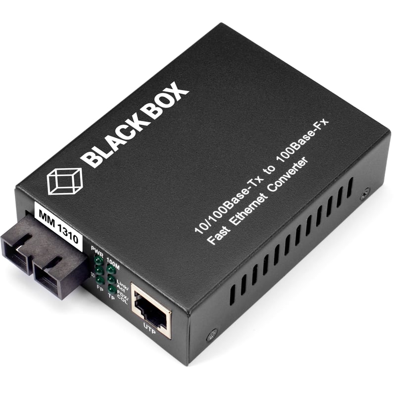Black Box Pure Networking Fast Ethernet (100-Mbps) Media Converter - Thumbnail 1
