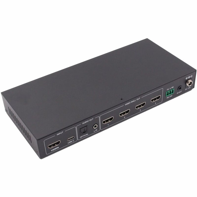 1X4 VIDEO WALL CONTROLLER 4K60HZ 1 HDMI/USB-C HDR 4:4:4 - Thumbnail 4