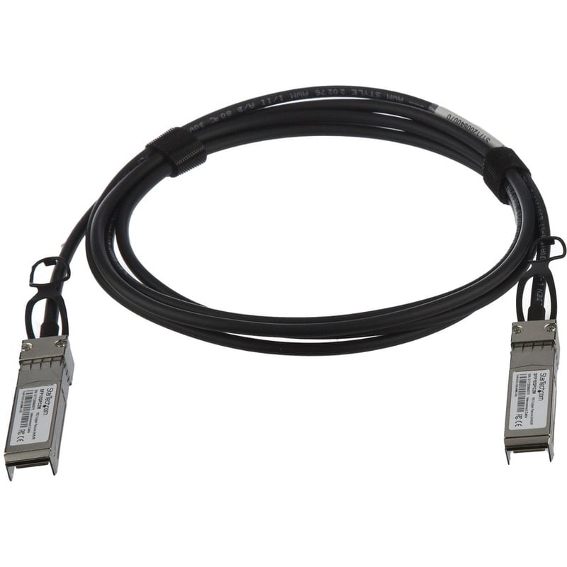 StarTech.com MSA Uncoded Compatible 2m 10G SFP+ to SFP+ Direct Attach Cable - 10 GbE SFP+ Copper DAC 10 Gbps Low Power Passive Twinax - Thumbnail 2