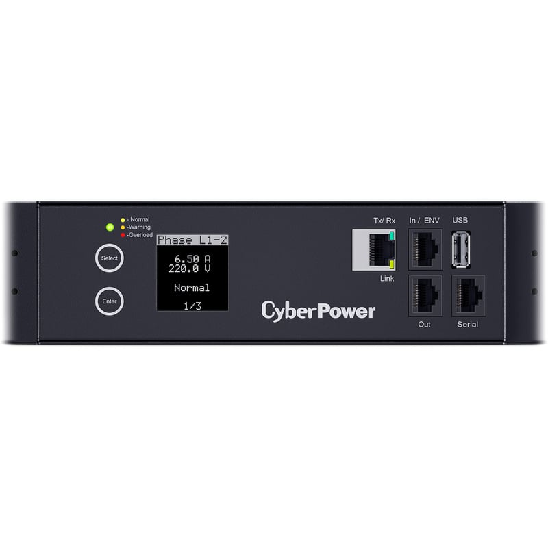 CyberPower PDU83106 3 Phase 200 - 240 VAC 30A Switched Metered-by-Outlet PDU - Thumbnail 3