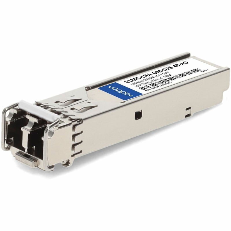 AddOn Brocade® (Formerly) Compatible TAA 10GBase-DWDM SFP+ Transceiver C-Band 100GHz (SMF, 1554.94nm, 40km, LC, DOM) - Thumbnail 1