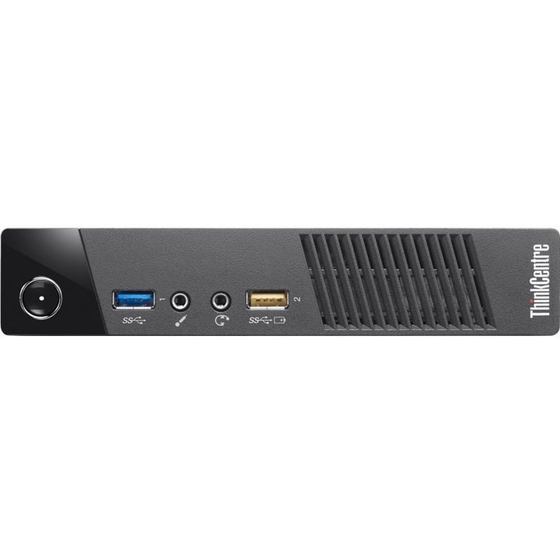 Lenovo ThinkCentre M73 10AX007WUS Desktop Computer - Intel Core i5 4th Gen i5-4590T - 4 GB - 128 GB Serial ATA/600 SSD - Tiny - Business Black - Thumbnail 3