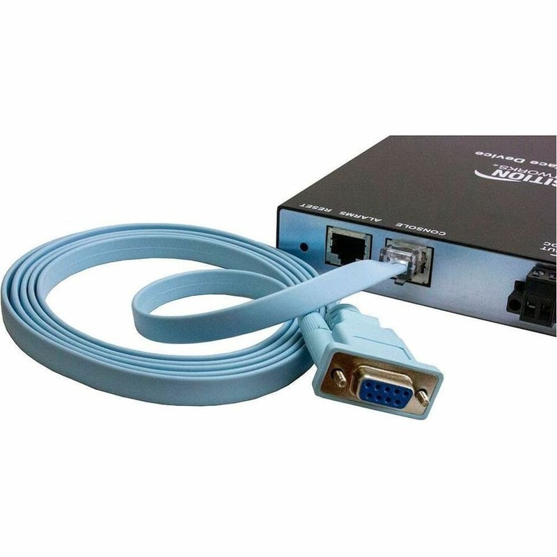 BLUE CISCO CONSOLE CABLE DB9 TO RJ-45 6 FOOT - Thumbnail 2