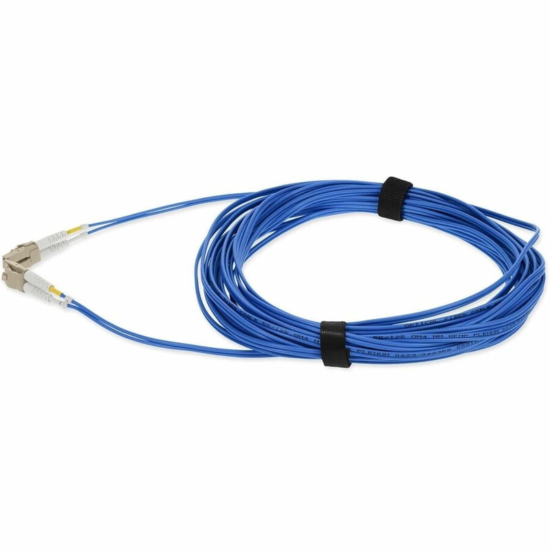 AddOn 3m LC to LC Blue OM4 Duplex OFNP (Plenum-Rated) Fiber Patch Cable - Thumbnail 2
