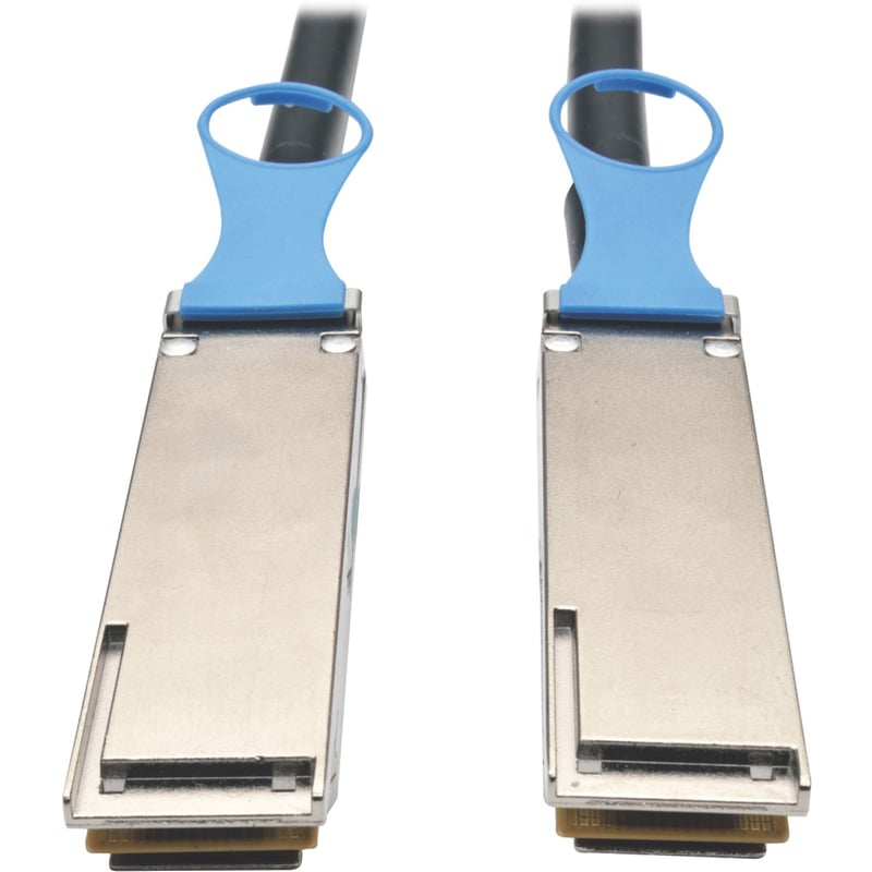 Tripp Lite by Eaton QSFP28 to QSFP28 100GbE Passive DAC Copper InfiniBand Cable QSFP-100G-CU2M Compatible (M/M), 2 m (6 ft)